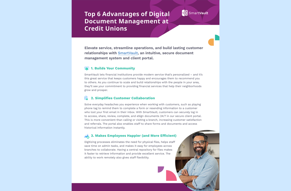Top 6 Advantages of Digital Document Management at Credit Unions