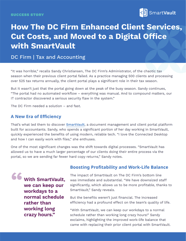 How The DC Firm Enhanced Client Services, Cut Costs, and Moved to a Digital Office with SmartVault 